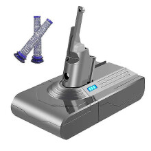 PARK21.6V V8 Battery Adapter+2XPre-Filter Replace compatible Dyson V8 Batteries V8 Absolute V8 Animal Vacuum