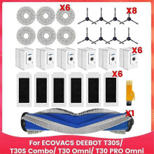 PARKsuitable for T30S/ T30S Combo/T30 Omni/T30 PRO Omni Robot Vacuum Accessories Main Side Brush Mop Filter