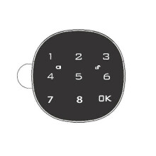 PARKDigital Elektronisches Smart-Mailbox-Schloss Touchscreen-Schloss Datei Eisen Stahl Schreibtisch