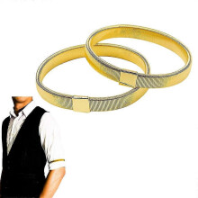 PARKAnti-Rutsch-Hemdärmel-Armbänder aus Metall, dehnbare elastische Armbänder, Armband-Ärmelhalter,