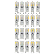 PARKAsovellettavissa 20 X G9 3w Led himmennettävä kapselipolttimo Vaihda valolamput Ac220-240v, lämmin