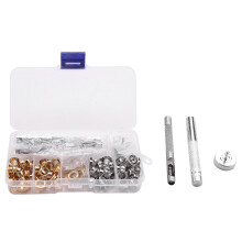 PARK100 Sets 1/4 Inch Grommet Kit Grommets Eyelets with 3 Pieces Install Tool Kit, 2 Colors-CXDT