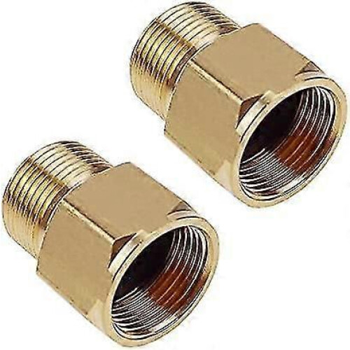 PARK2PCS M22 Hogedrukreinigeradapter Binnendraad Slangfitting Aptator Messing Slangadapter