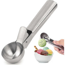 PARKApplicable to Ice Cream Scoop, Stainless Steel Ice Cream Scooper, Heavy Duty Metal Ice Cream Scoops
