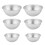PARK6OCS aluminiumlegering pudding bakvorm halfrond, 6-pack - OEIN 1