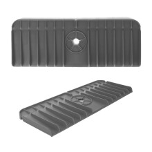 PARK(1 Pack) (tweede generatie (grijs)) siliconen kraan spatwaterdicht siliconen pad afvoer pad 36-OEIN