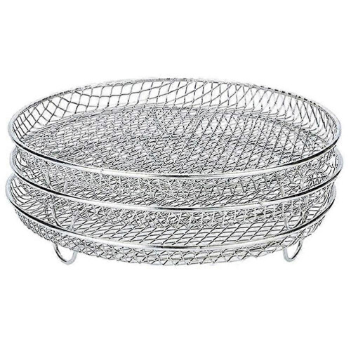PARK3 Pezzi/Set Supporto per friggitrice ad aria Tre ripiani impilabili per essiccatore Supporto per