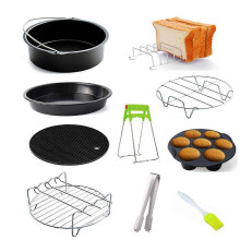 PARK10Pcs Accesorios para hornear freidoras de aire de 3.2Qt-5.8Qt para pizzas, pasteles, panes, quiches,
