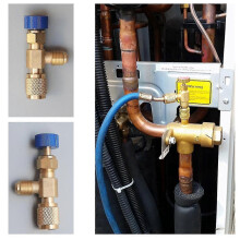 PARKR410 AC Valve 1/4 Inch Filler Joint A/C Refrigerant Valve Air Conditioning Repair and Fluoride Safe