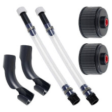PARKRacing Fuel Filler Hose Transparent PVC Gas Tank Hose Universal Fuels Replacement Jug Cap with Hose