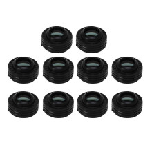 PARK10PCS AC Compressor Shaft Seal Kit Rubber Black Circular AC Compressor Oil Seal Fit for 10S AC Compressor
