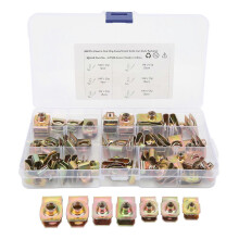 PARK60Pcs U Nut Clip Kit Strong Rust Resistance High Elasticity M4 M5 M6 M8 U Nuts Set for Car Motorcycle