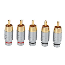 PARK5pcs RCA-Stecker Universal Metall Löten Audio Video Kabel Stecker Lautsprecher Stecker