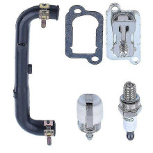 PARKOil Outlet Valve Plate Pipe Tube Spark Plug Kit Compatible With GX35 15422 Z0Z 000-xh-AM