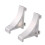 PARK10 Pieces 2.3cm Aluminum Alloy Silver Refrigerator Shelf Support Hooks 2
