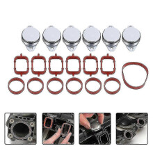 PARK6x 33mm Diesel Swirl Flap Blanks Bungs Intake Gaskets Kit For Bmw 320d 330d 520d 525d 530d 730d
