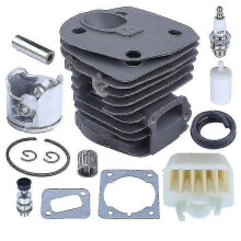 PARKCylinder Piston (44mm) + Air Filter + Pition Kit Compatible With Husqvarna 350 351 353 346 XP Chainsaw