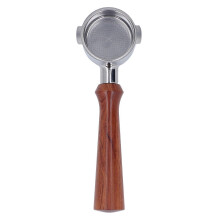 PARKPortafilter 51mm 2 Ears Bottomless Coffee Handle Stainless Steel for Delonghi ECO310 F Type Red Acid