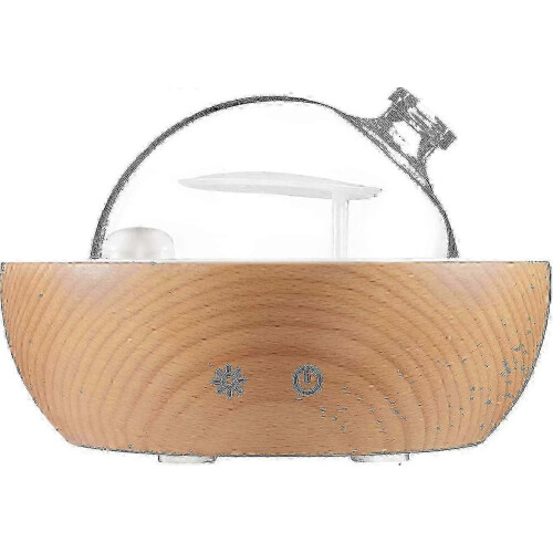 PARKsuitable for For Glass Essential Oil Diffuser with Real Wood Base, 2022 Upgrade Aromatherapy Diffuser,