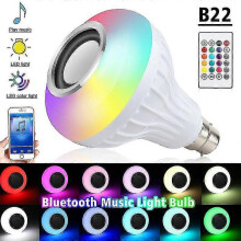 PARK12w B22 Lamppu Älykäs LED-lamppu Bluetooth Rgb Värimusiikkikaiutin kaukosäätimellä -CDSX