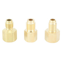 PARK3pcs Air Conditioner Brass Adapter Durable Vacuum Adapter Portable Charging Vacuum Port Adapter for