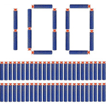 PARK100 Stück 7,2 cm Saugnapf-Darts Nachfüllkugeln Schaumstoffpfeile Zubehör für Nerf N-Strike Elite