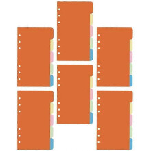 PARK30Pcs 6-Ringbuch-Trennblätter mit 4 Registerkarten, A6-Papierteiler, Kategorieseiten-Indexkarten,