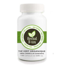 Voedingssupplementen Capsules van Biologische Groene Thee (Camellia sinensis), 100 x 600 mg