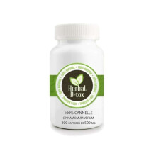 Voedingssupplement Herbal D-tox Kaneel ~ Cinnamomum verum - 100 capsules x 500 mg – Ontstekingsremmend, Antioxidant