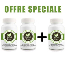 Voedingssupplement Herbal D-tox Artemisinine ~ Armoise (Artemisia Annua L) 95% + Ferrine 5%, 300 capsules x 500 mg - 2 + 1 GRATIS