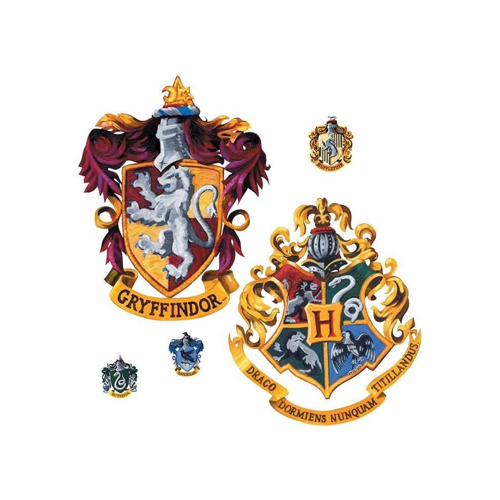 Giant repositionable sticker Coat of Arms Gryffindor and Hogwarts Harry Potter 45.7CM X 101.6CM