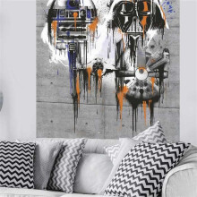 Giant non-woven poster - Star Wars - Darth Vader - H 200 x W 120 cm - Multicolor - Wall decoration