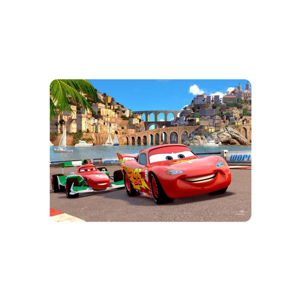 Ag Design Red Placemats - Disney Cars Lightning Mcqueen - 30X42 Cm - Washable