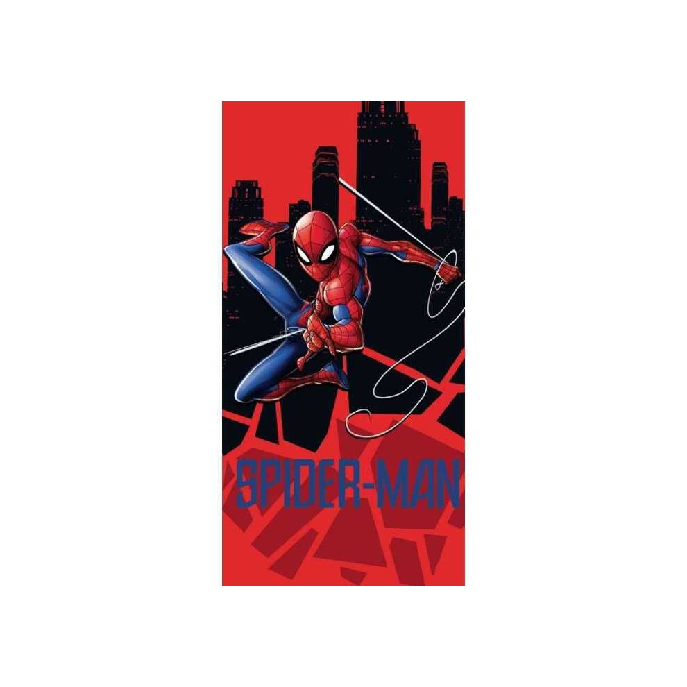 Bath or Beach Towel - MARVEL - Spider-man - 100% Cotton - 320 Gsm - 70 x 140 cm-image-OPC-PJZN8Z6-NEW