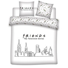 Bettwäsche - FRIENDS - 240x220 cm - 100% Polyester - Waschbar - Schlafzimmer