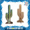 Cute cactus cardboard figurine 3