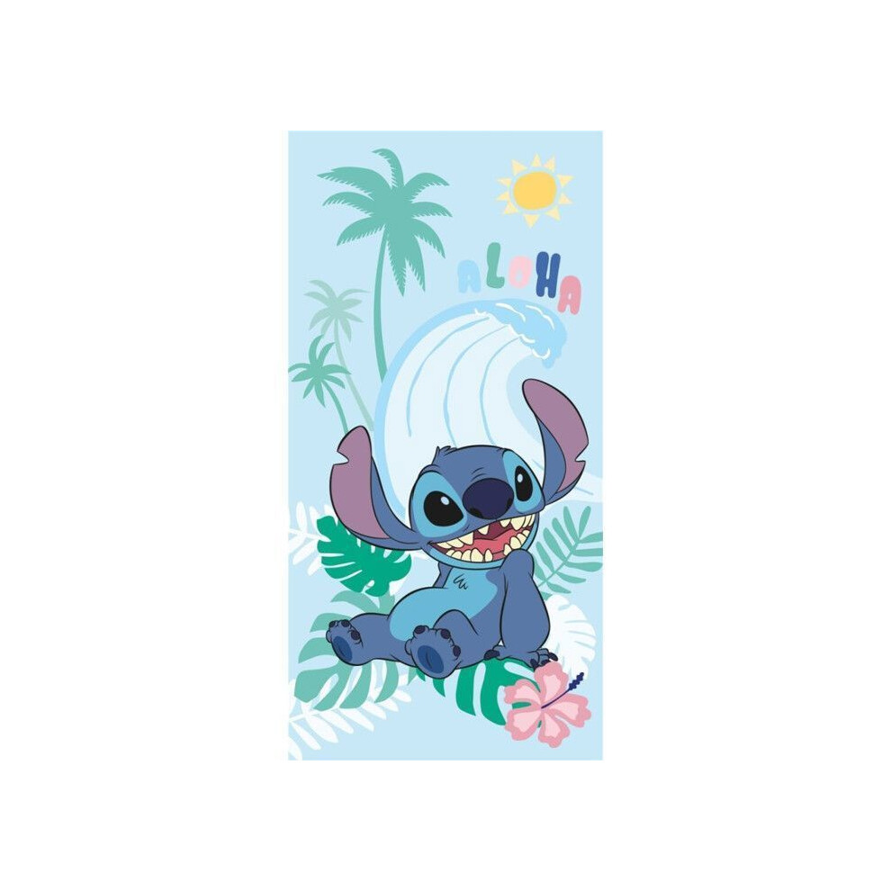 Bath towel - Disney - Lilo and Stitch - 70x140cm - 100% cotton - Multicolored-image-OPC-PJZNB97-NEW