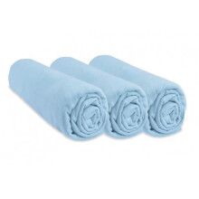 Confezione da 3 Federe Jersey cotone 40x80 Cielo - EASY DORT - Bebè - Maschio - Blu cielo - Rettangolare