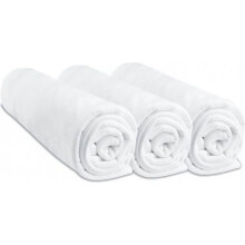 EASY DORT - Lot de 3 draps housse 70x160 cm - 100% Coton Extensible - Blanc - Labellisé OEKO-TEX STANDARD 100