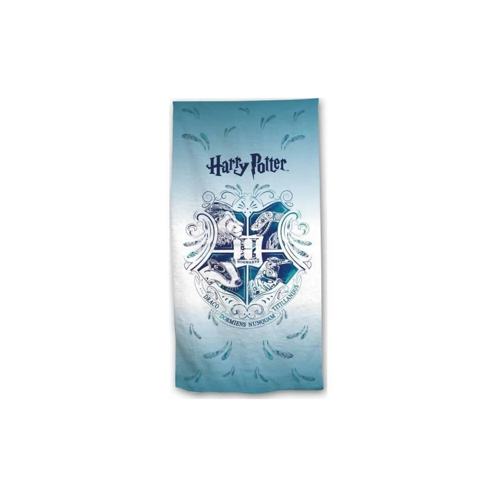 Beach towel - Harry Potter - 70 x 140 cm - 100% Microfiber - 250 Gsm - Blue-image-OPC-PJZNCKY-NEW
