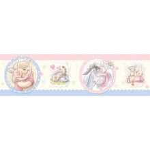 Frise - Disney - Winnie the Pooh - 5m - 14cm - Motivo bambino - Bianco e multicolore