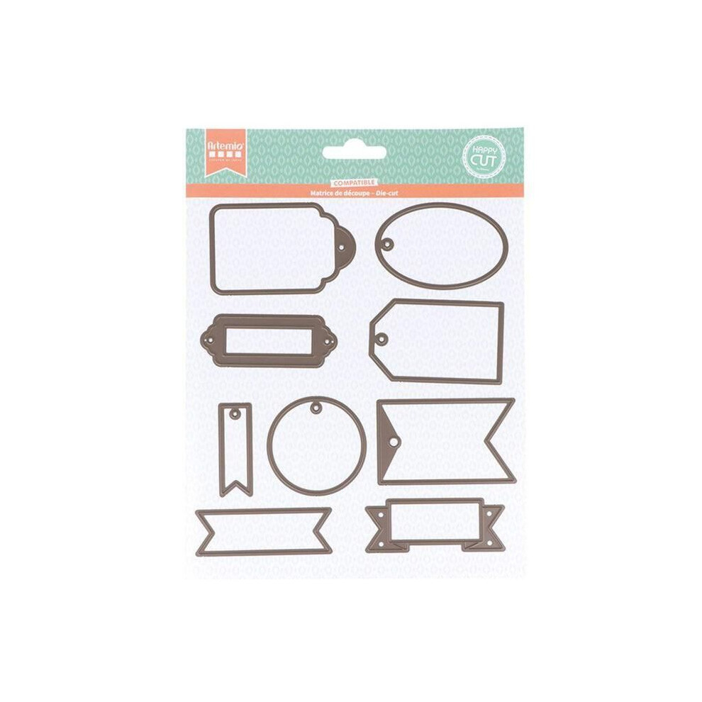 Cutting And Embossing Tool - Artemio - 'Labels' Dies - Multicolor - Adult - Unisex 5414135233335