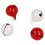 20 petits grelots blancs et rouges 2