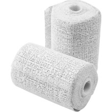 Bandas enyesadas - Blanco - 7,5 cm x 2,7 m - 2 pcs