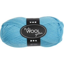 Gomitolo di lana per bambini - Baby Wool Yarn - Colore turchese - 100% merino - 172 m