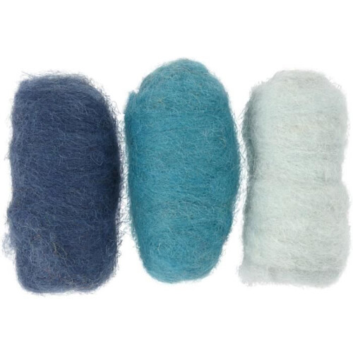 Reliable quality carded wool - suitable for needle felting. ref 45335