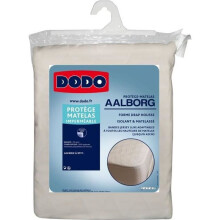 Matratzenschoner Aalborg - DODO - Gepolstert &amp; Wasserdicht - 140 x 190 cm - Weiß