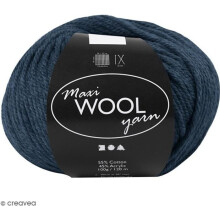 Pelote di lana XL Maxi Wool Yarn - 100 g Blu