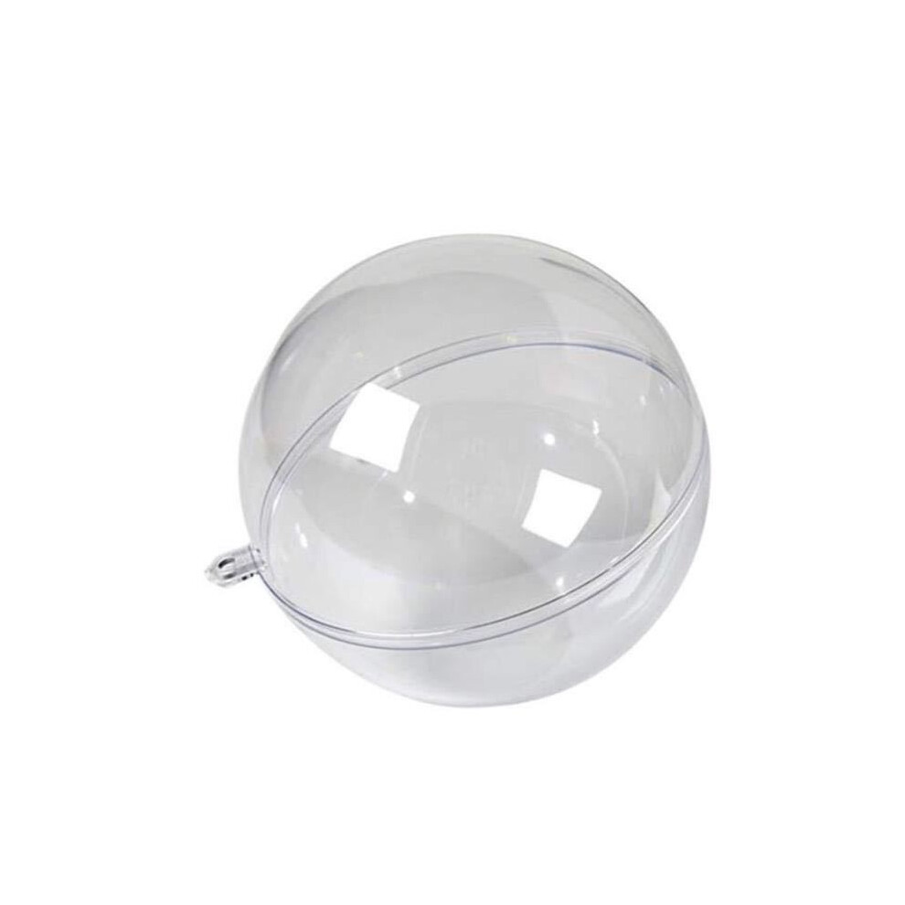 (Diameter 4cm) Plastic Christmas Clear Balls Tree Ornament Baubles Sphere Fillable Decorations-image-OPC-PJZNHNY-NEW