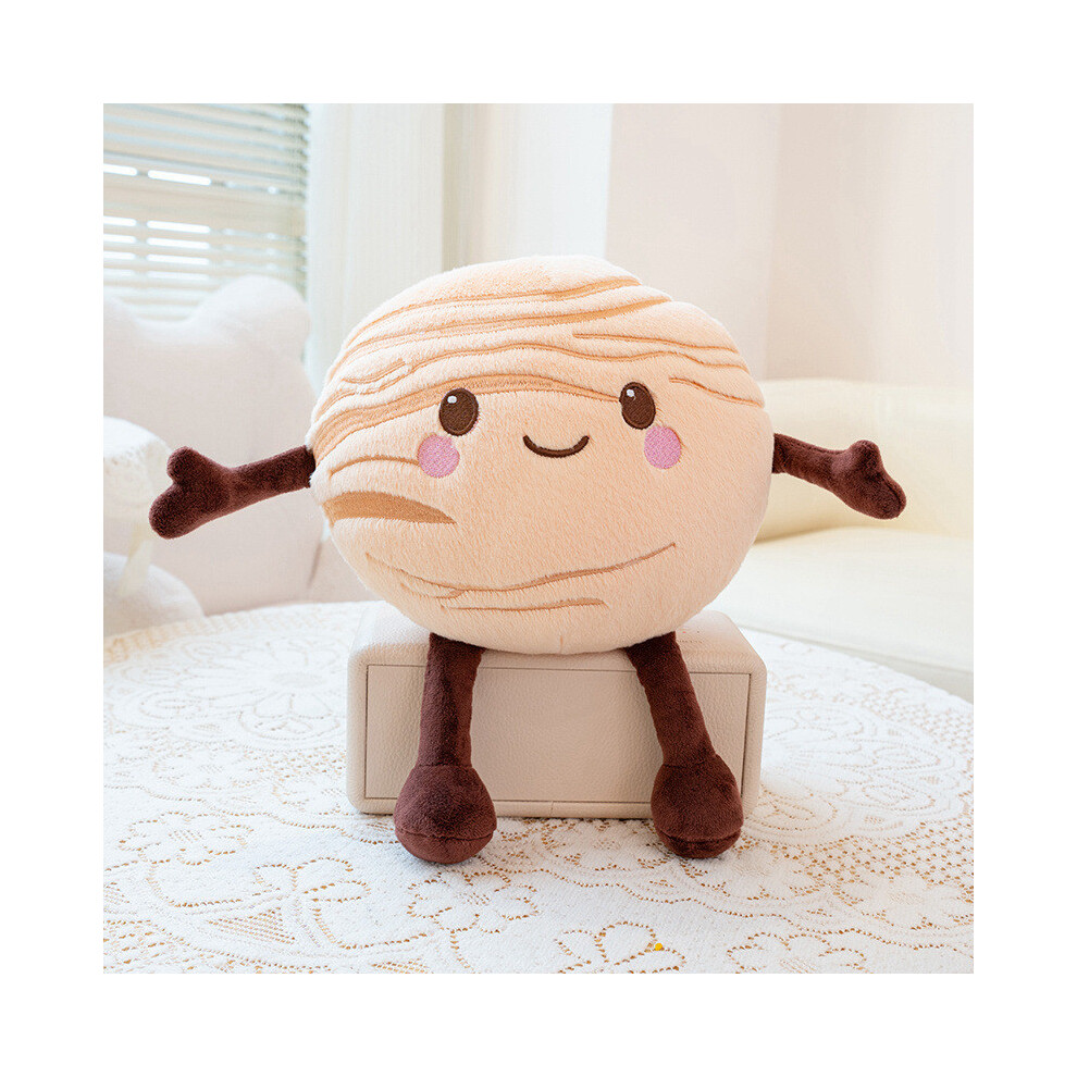 (Saturn, 10cm) Planet Plush Toy Moon Venus Sun Stuffed Doll Cartoon Gift Bedroom Decoration